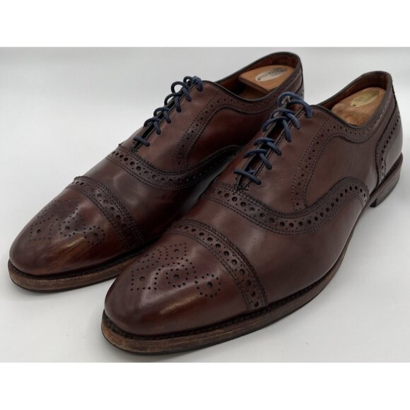 Allen Edmonds Strand Cap-Toe Brown Leather Oxford Dress Shoes Mens Size 13 C main image 6